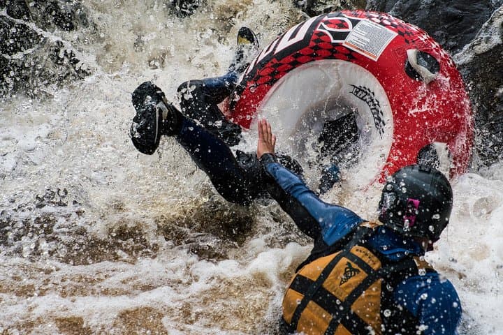 North Pennines White Water Tubing: Grade 4 River Adventure with Waterfall Jump photo 3