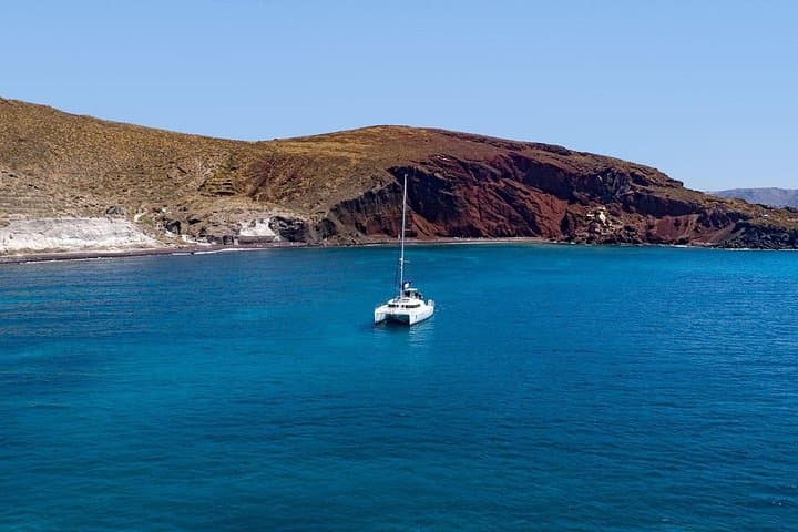 Luxury Santorini Caldera Cruise: BBQ, Hot Springs & Snorkeling photo 6
