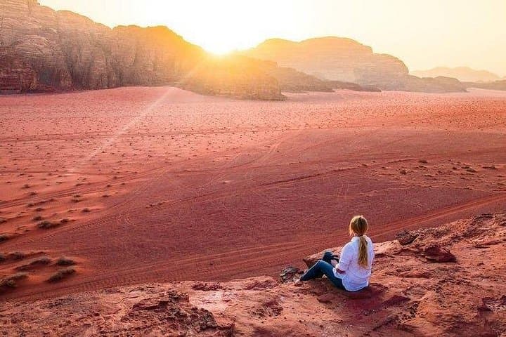 Full-Day Wadi Rum Jeep Tour: Nabatean Temple, Burdah Arch & White Desert photo 1