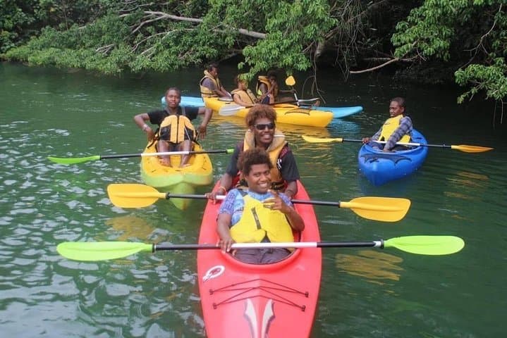 Port Vila Kayaking: Blue Lagoon & Rarru Waterfalls Full-Day Tour