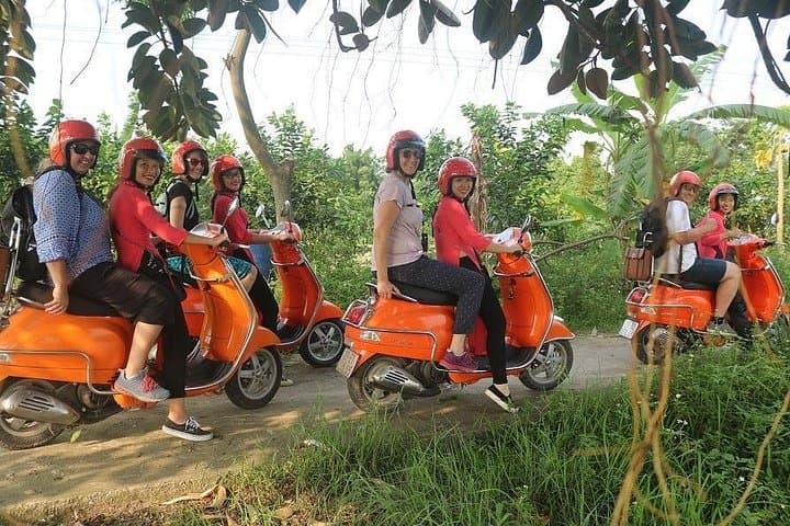 Hanoi Vespa Full-Day City & Countryside Tour with Female Ao Dai Riders