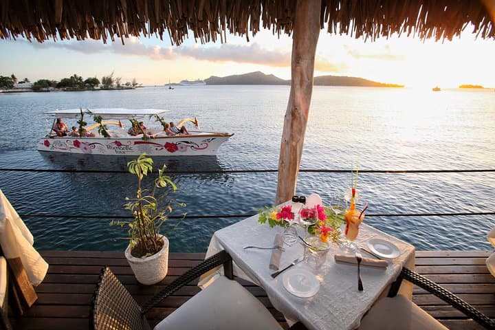 Bora Bora Sunset Cruise and St James Dinner — Champagne Lagoon Cruise and Romantic Meal photo 1