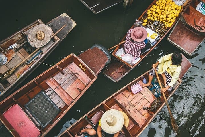 Bangkok Day Tour: Damnoen Saduak Floating Market & Erawan Waterfall photo 2