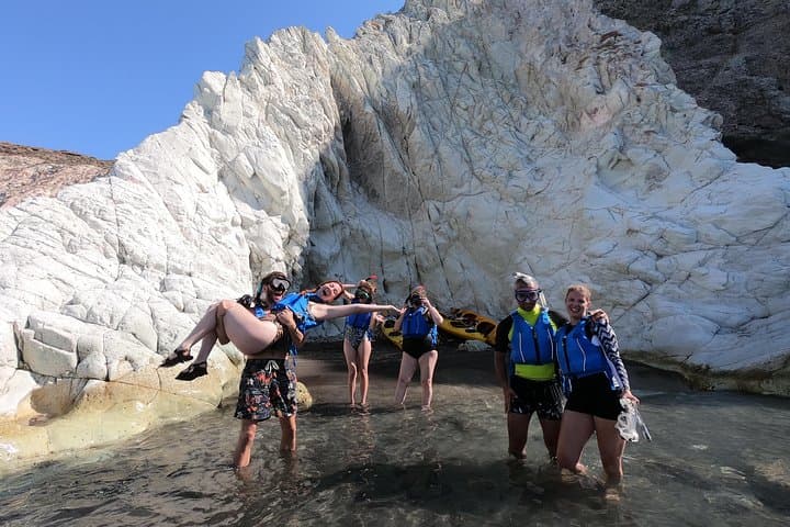 Serenity Kayak Santorini: Sea Caves, Snorkeling & Sunset Picnic photo 2