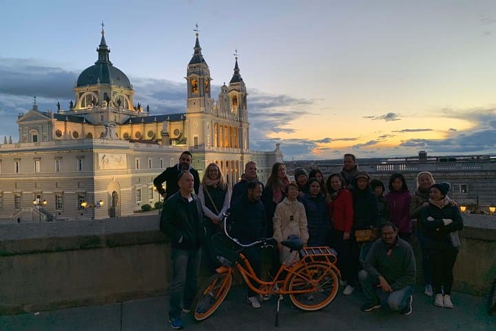 Madrid Sunset and Night Lights eBike Tour — Evening Ride Through the Royal Quarter