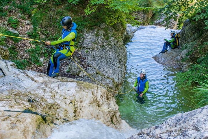 Bovec Canyoning: Private Guided Canyon Descent for Couples in the Soča Valley photo 4