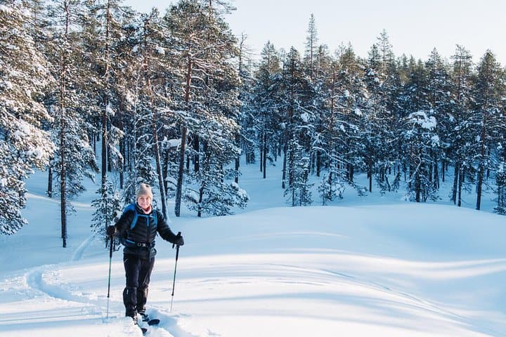 Learn Wilderness Skiing in Pyhätunturi: Private Guided Backcountry Tour with Campfire Meal