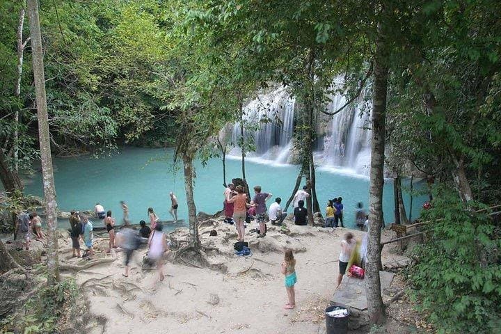 Damnoen Saduak Floating Market & Erawan Waterfall Day Trip from Bangkok photo 4