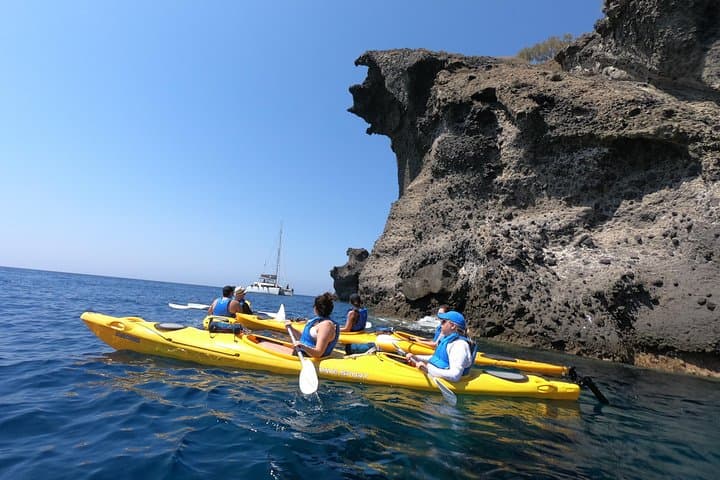 Serenity Kayak Santorini: Sea Caves, Snorkeling & Sunset Picnic photo 3