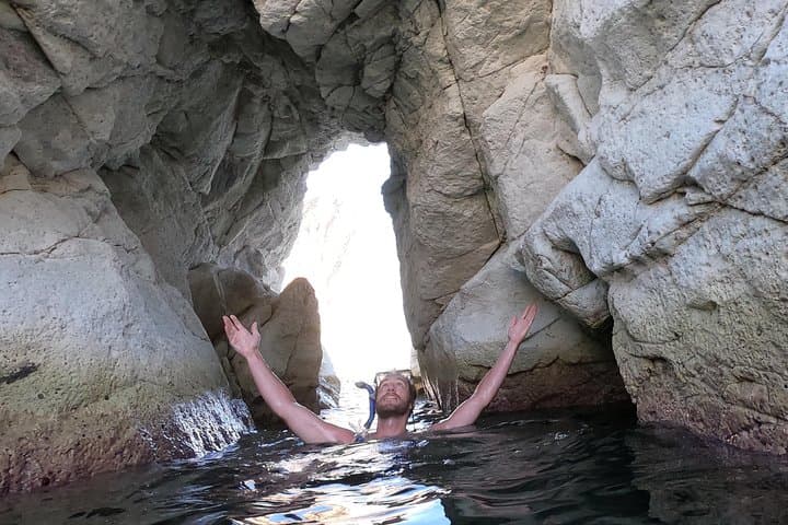Serenity Kayak Santorini: Sea Caves, Snorkeling & Sunset Picnic photo 4