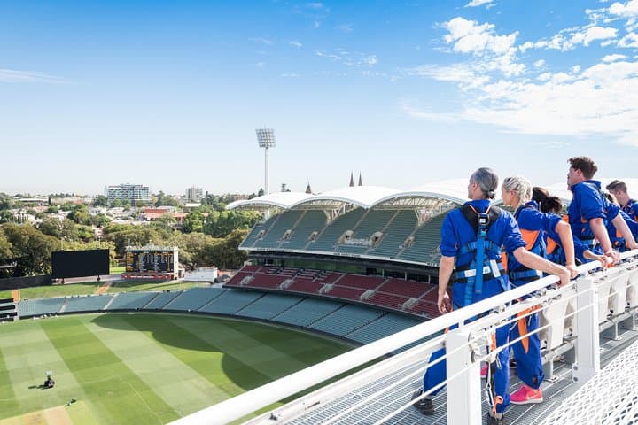 RoofClimb Adelaide Oval: 360° Rooftop Ascent Over Adelaide