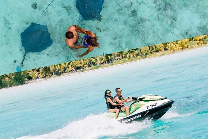 Bora Bora Jet Ski and Eco Shark & Ray Snorkel Cruise — Lagoon Safari with Lunch
