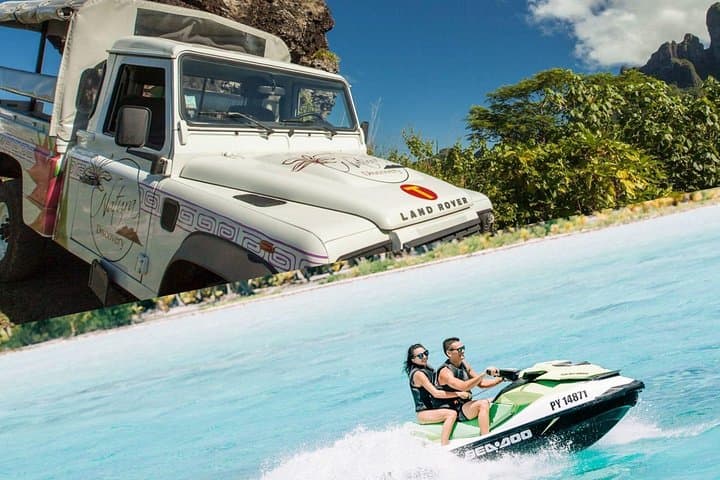 Bora Bora 4WD and Jet Ski Combo: Island Safari, Lunch at Lucky House & Guided Lagoon Ride
