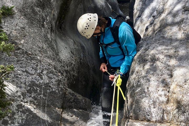 Heart Creek Canyon Canyoning: Half-Day Beginner Rappels & Waterfall Slide Near Canmore photo 3