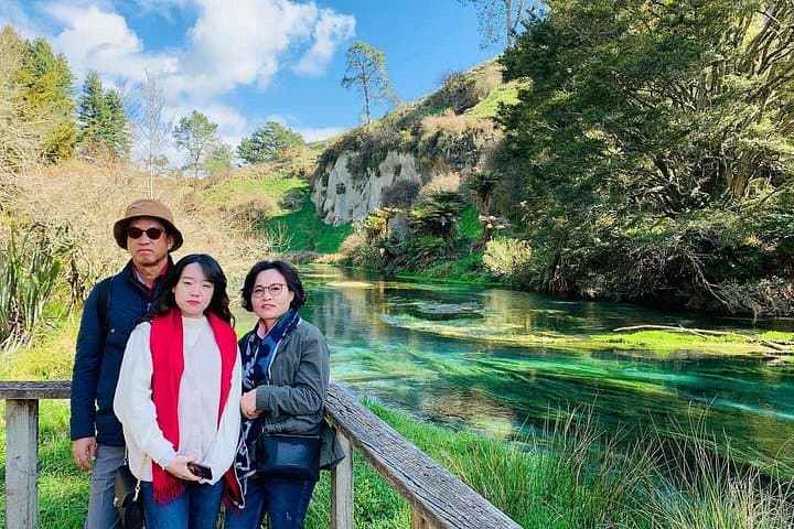 Blue Springs, Redwood Forest & Huka Falls: Full-Day Private Waterways Tour from Auckland photo 1