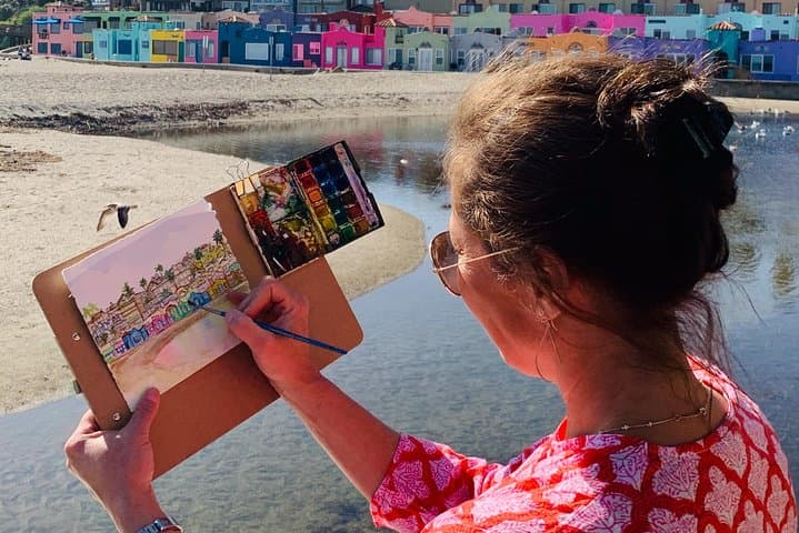 Capitola Watercolor Journaling: Beachside Art Class at Capitola Esplanade