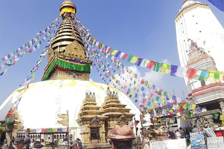 Hike to Swayambhunath Stupa from Thamel: Sunrise Views, Monkeys & Ancient Steps