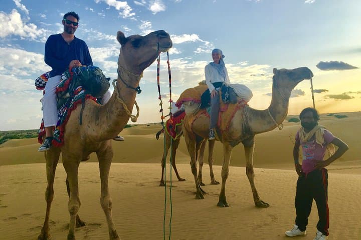 Overnight Thar Desert Camel Safari from Jaisalmer — Starry Camp, Village Visits & Sunrise Rides