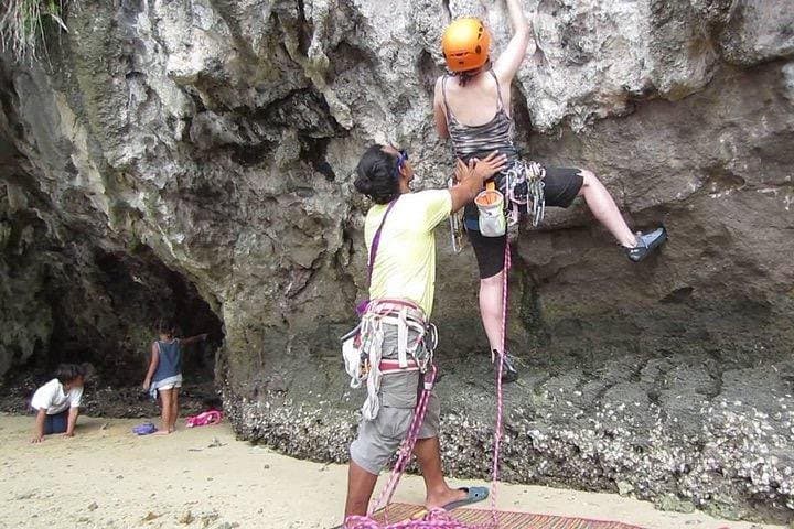 Railay Beach Rock Climbing Adventure — Beginner Top-Rope, Caving & Rappelling in Krabi photo 3