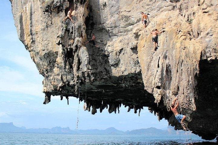 Railay Beach Rock Climbing Adventure — Beginner Top-Rope, Caving & Rappelling in Krabi photo 5