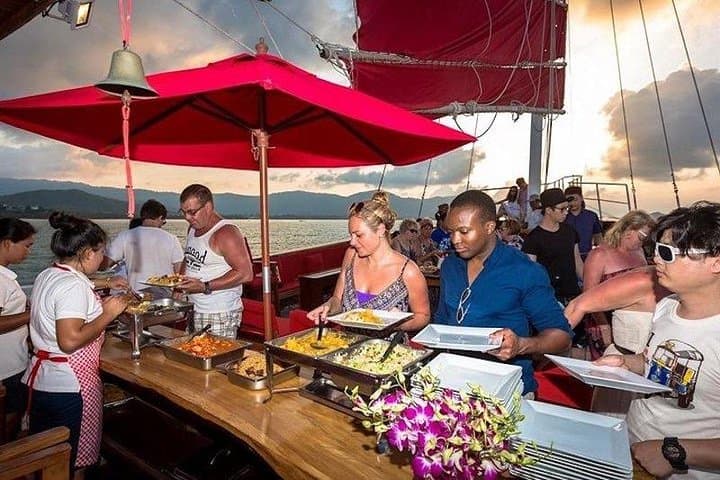 Red Baron Sunset Dinner Cruise in Koh Samui — Junk-Ship Feast at Sea photo 3