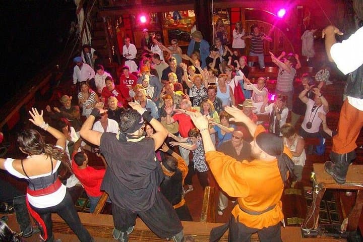 Cancún Night Pirate Ship Cruise with Lobster Dinner & Live Pirate Show