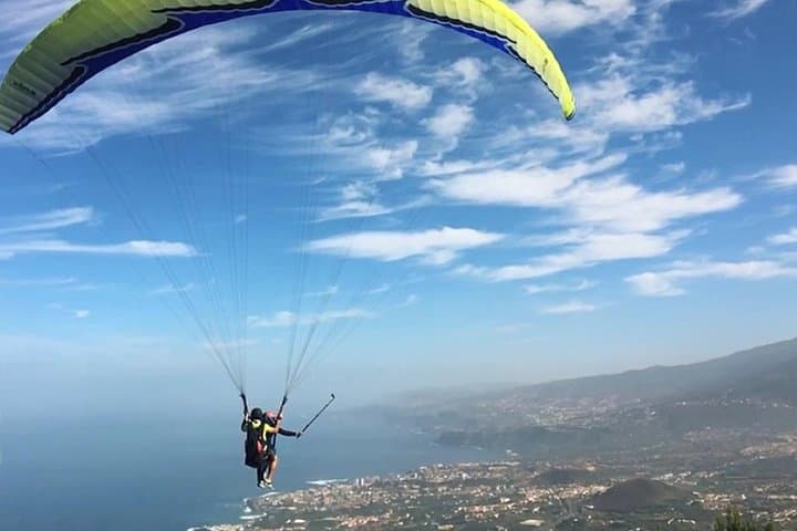 Tenerife Paragliding Over Costa Adeje: Tandem Flight with Hotel Pickup