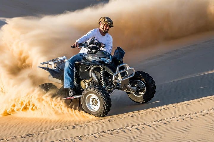 Dubai Evening Desert Safari: ATV Quad Bike, Dune Bashing & BBQ Dinner