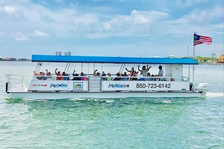 Private Pensacola Powerboat Dolphin Cruise with Remote Beach Stop