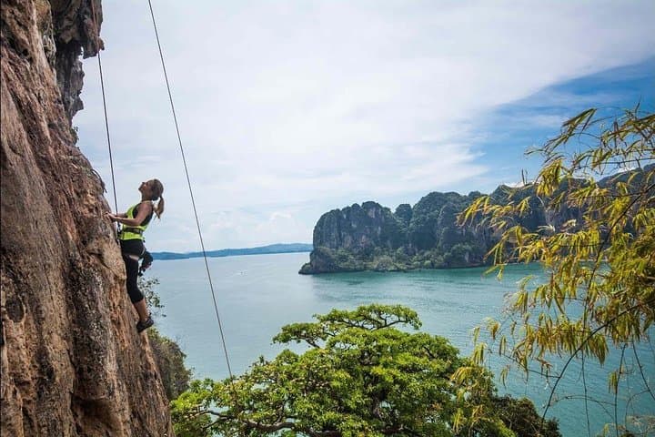 Railay Beach Rock Climbing: Top-Rope, Caving & Rappelling Adventure in Krabi photo 5