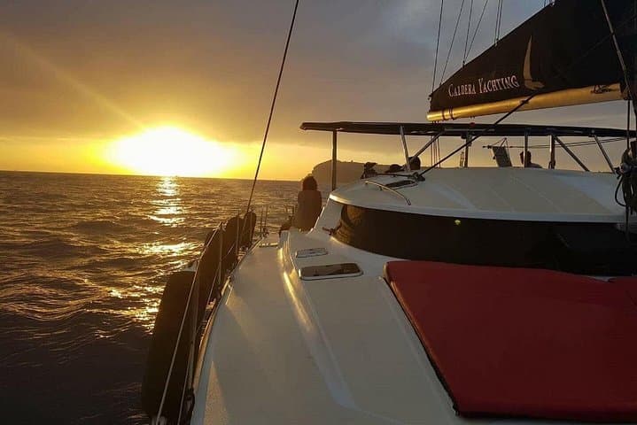 Santorini Adventurous Catamaran Cruise: Snorkel Hot Springs & Red Beach photo 6