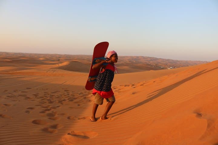 Dubai Sunrise Desert Tour: Sunrise Dune Drive & Sandboarding in the Arabian Desert photo 3
