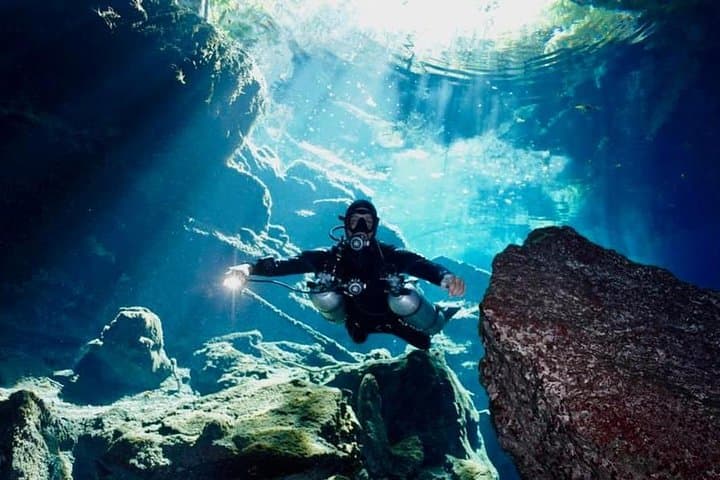 Full-Day Cenote Diving: Chak Mool & Kukulkan for Certified Divers from Playa del Carmen