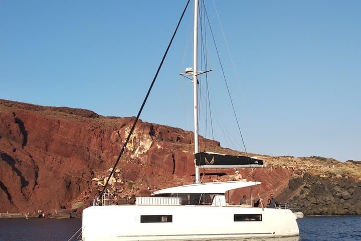 Santorini Private Catamaran Caldera Cruise: All-Inclusive Day & Sunset Sail photo 2