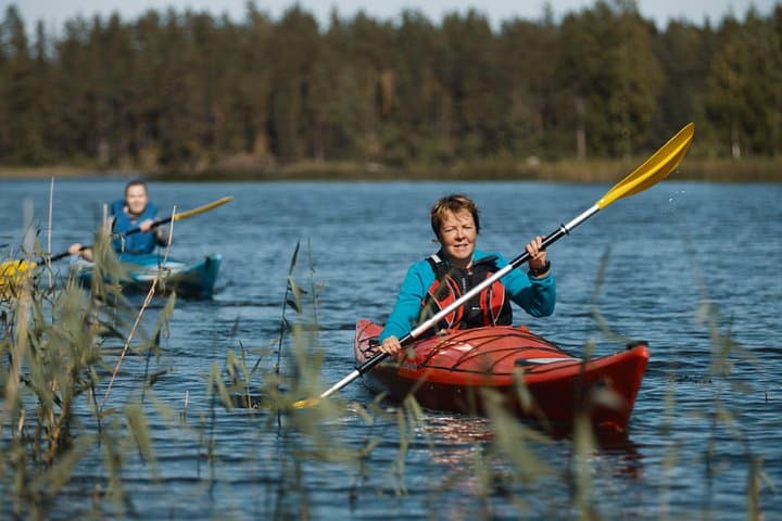 Guided Lake Kayaking on Kukkasjärvi and Salajärvi — 3-Hour Finnish Lakeland Paddle