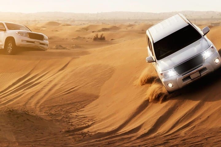 Dubai Desert Safari Premium — Evening Dune Bashing, BBQ & Cultural Shows