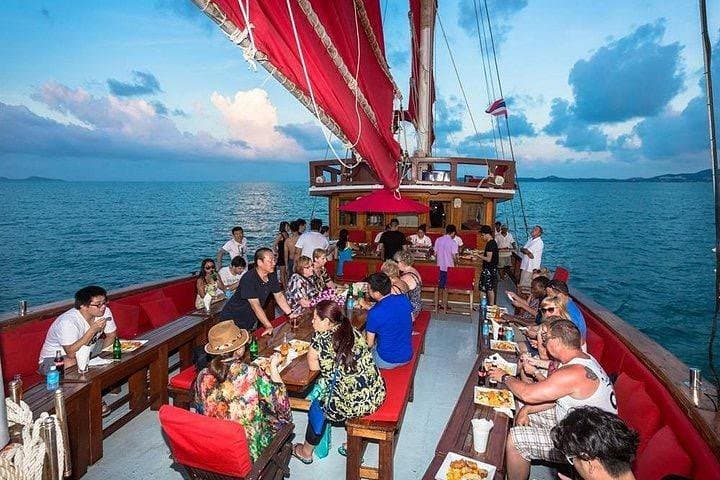 Red Baron Sunset Dinner Cruise Koh Samui: Junk Ship Evening Buffet & Transfers photo 4