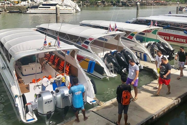 Private Speed Boat Charter to Phi Phi: Monkey Beach, Maya Bay & Snorkel Highlights photo 3
