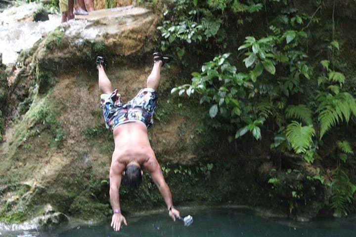 Blue Hole Waterfalls Adventure from Runaway Bay: Rope Swings, Jumps & River Pools photo 3