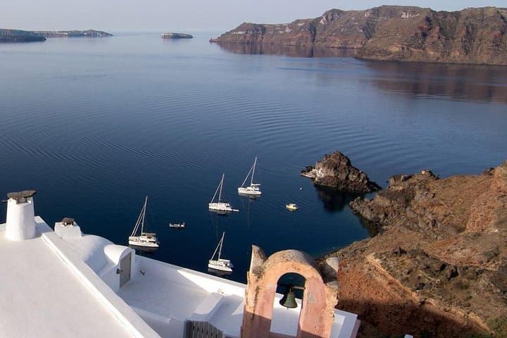 Santorini Sunset Cruise: Swim Red & White Beaches with Hot Springs Mud Bath photo 5