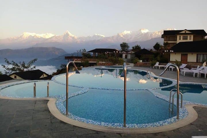 Sunset Surprise at Rupakot Resort: Pokhara Mountain-View Dinner & Infinity Pool