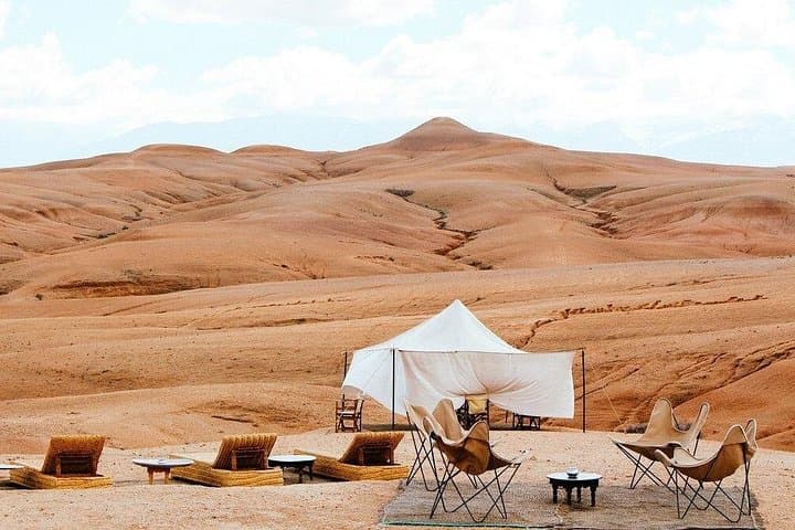 Day Trip to Agafay Desert and Atlas Mountains with Camel Ride from Marrakech photo 1