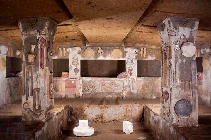 Etruscan Necropolises Day Trip from Rome: Tarquinia & Cerveteri Private Tour photo 1