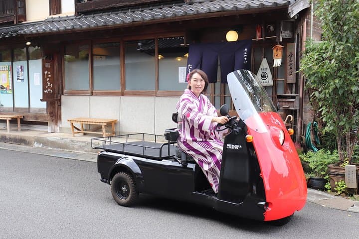 Explore Izushi Castle Town by Retro EV: Guided Basket Car Tour in Hyogo photo 5