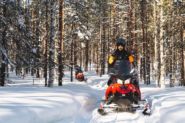 Arctic Circle Snowmobile Safari — Rovaniemi Half-Day Forest Ride photo 2