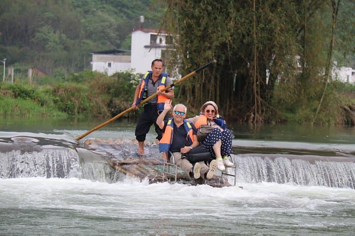 Yangshuo Yulong Bamboo Boat Tour — 2-Hour Bamboo Raft with Private Round-Trip Transfers