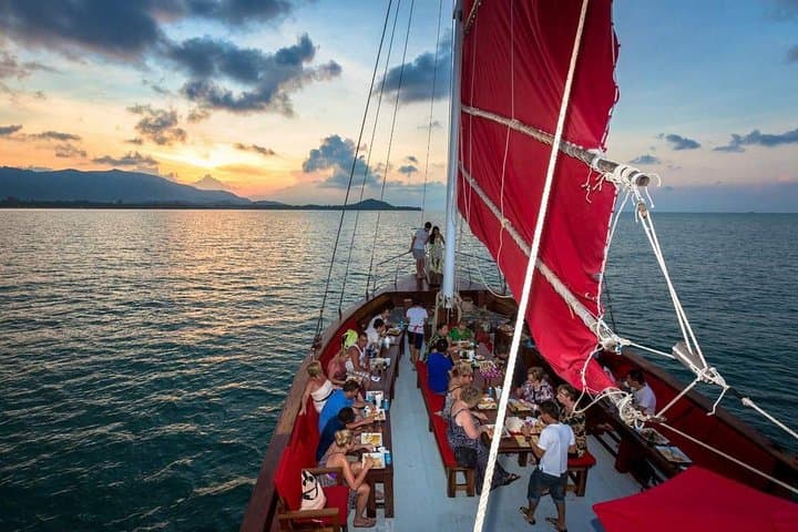 Koh Samui Red Baron Sunset Dinner Cruise — 4-Hour Thai Junk Ship Sunset & Buffet photo 2