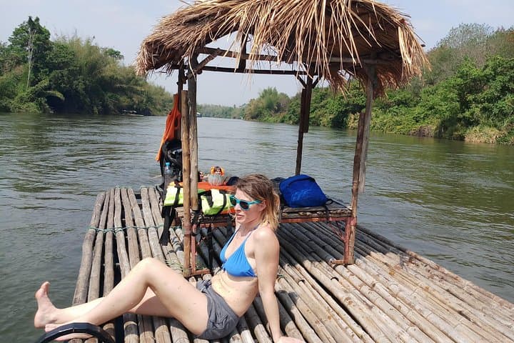Bamboo Raft on the Kwai River: Slow-Boat Rafting & Riverside Life in Kanchanaburi photo 2