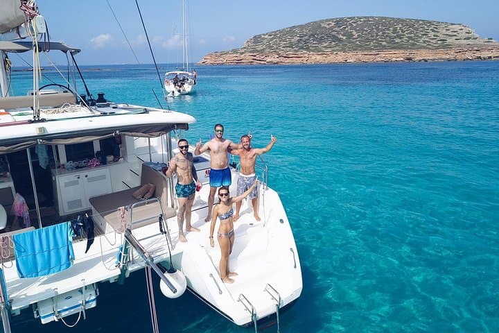 Ibiza West Coast Catamaran: Cala Bassa & Cala Comte Coves and Sunset Cruise