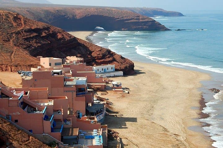 Legzira Beach Day Trip from Agadir: Red Cliffs, Natural Arches & Coastal Walks photo 4